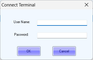 หน้าล็อกอินของโปรแกรม novalct