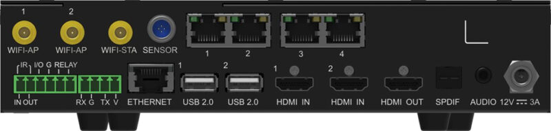 ช่องด้านหลังเครื่อง novastar tu15 Pro