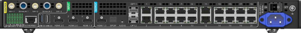 ช่องเชื่อมต่อด้านหลัง novastar tu40 pro