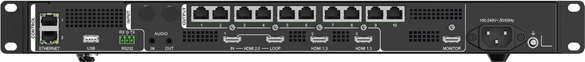 rear panel of novastar vc10 Pro