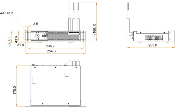dimension of novastar tu20 pro with attenna