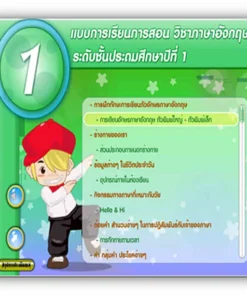 ซอฟต์แวร์สื่อการเรียนการสอน CAI ภาษาอังกฤษ ป1