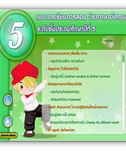ซอฟต์แวร์สื่อการเรียนการสอน CAI ภาษาอังกฤษ ป5