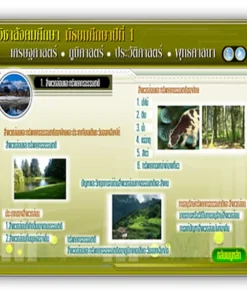 ซอฟต์แวร์สื่อการเรียนการสอน CAI สังคมศึกษา ม1