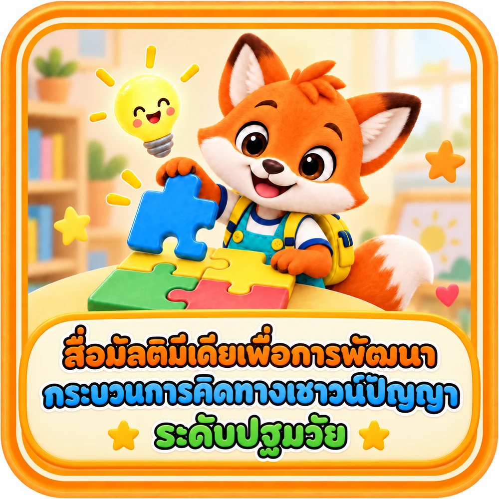 สื่อมัลติมีเดียเพื่อการพัฒนากระบวนการคิดทางเชาวน์ปัญญาระดับปฐมวัย