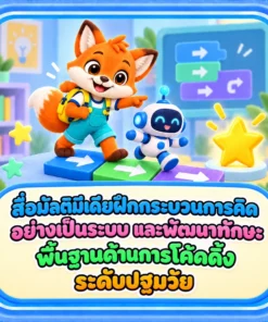 สื่อมัลติมีเดียฝึกกระบวนการคิดอย่างเป็นระบบ และพัฒนาทักษะพื้นฐานด้านการโค้ดดิ้งระดับปฐมวัย